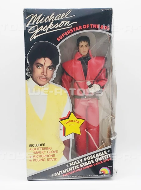Michael Jackson Fully Poseable Figure Thriller Outfit 1984 LJN 7800 NRFB