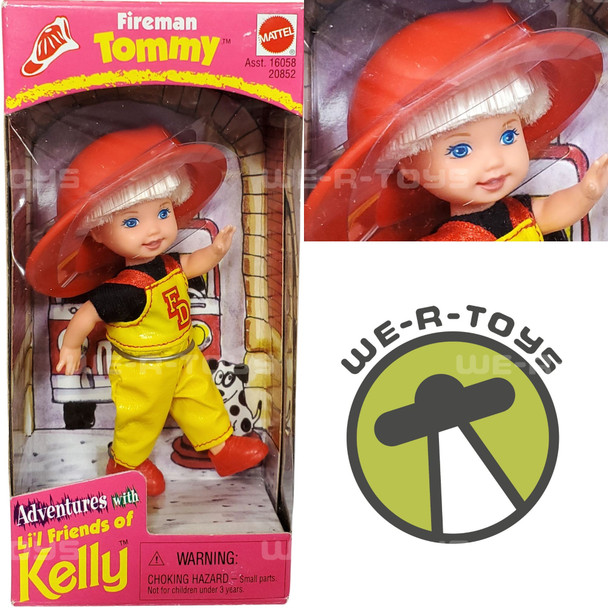 Barbie Adventures with Li'l Friends of Kelly Fireman Tommy Doll Mattel 1998