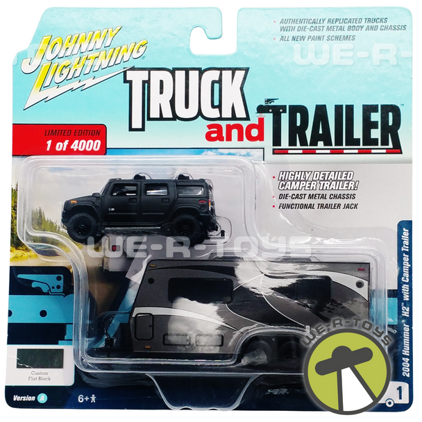 Johnny Lightning 2004 Hummer H2 W/ Camper Trailer Vehicle Set 2018 Wave 3 NRFP