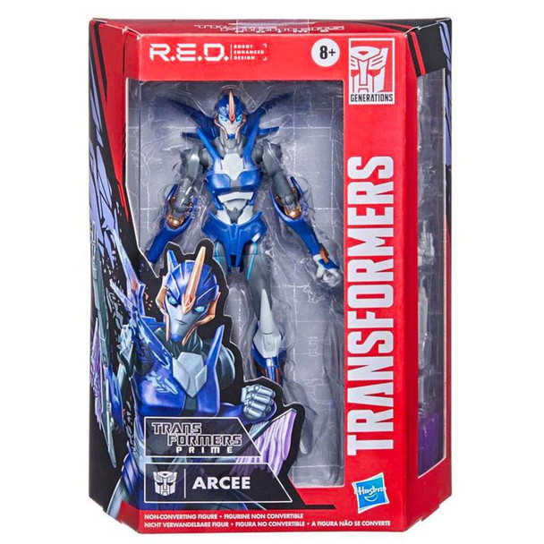 Transformers RED Robot Enhanced Design Transformers Prime Arcee Action Figure