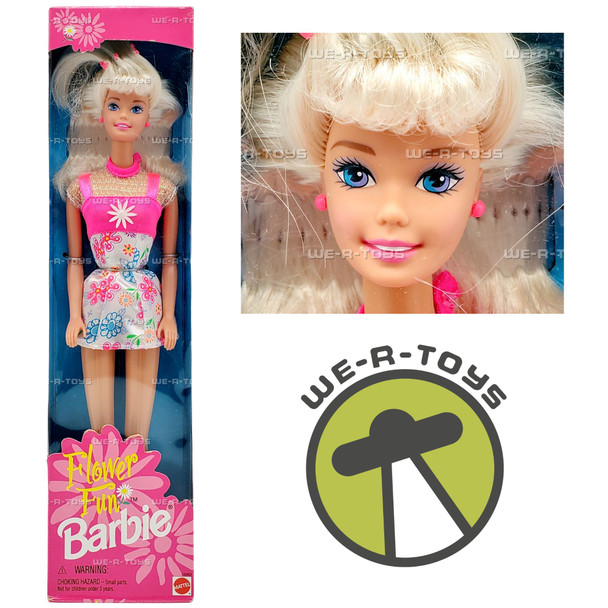 Flower Fun Barbie Doll Fashion Avenue Blonde 1996 Mattel 16063 NEW