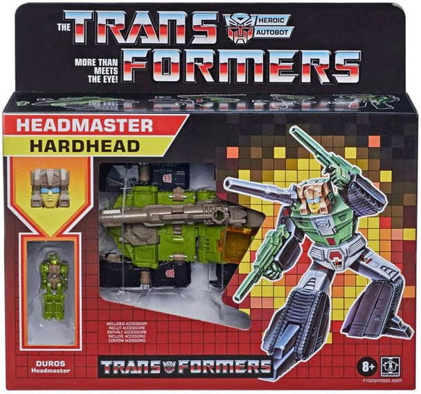 Transformers Headmaster Hardhead with Duros Action Figure G1 Reissue 2020 Hasbro