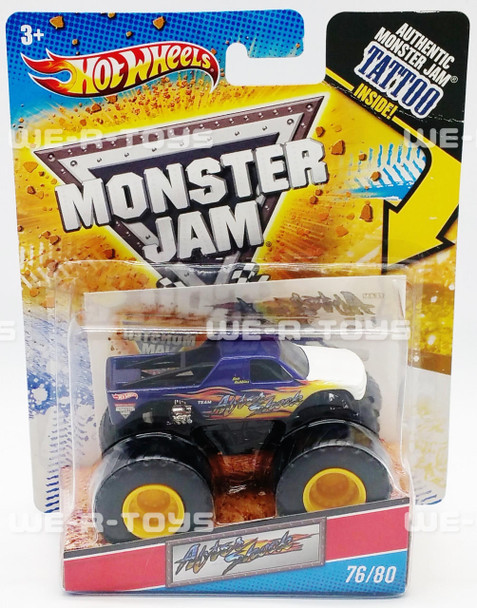 Hot Wheels Monster Jam 164 After Shock Monster Truck W/ Tattoos 2011 NRFP