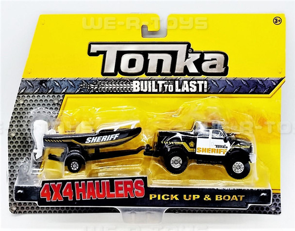 Tonka Built To Last 4x4 Haulers Pick Up and Boat Sheriff 2016 Hasbro NRFP