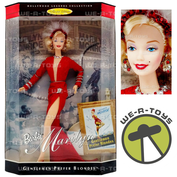 Barbie as Marilyn Monroe Gentlemen Prefer Blondes Doll 1997 Mattel 17452