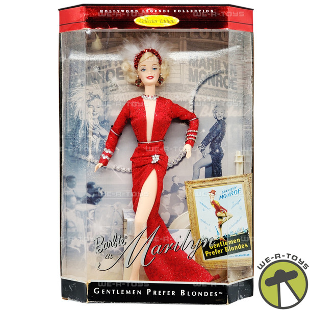 Barbie as Marilyn Monroe in Gentlemen Prefer Blondes Doll 1997 Mattel No. 17452