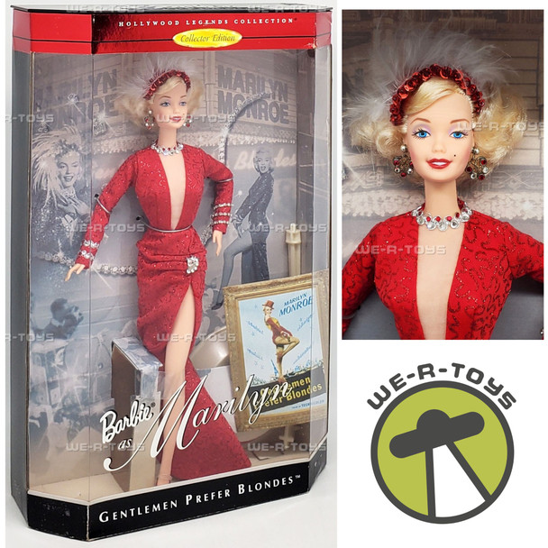 Barbie as Marilyn Monroe in Gentlemen Prefer Blondes Doll 1997 Mattel No. 17452