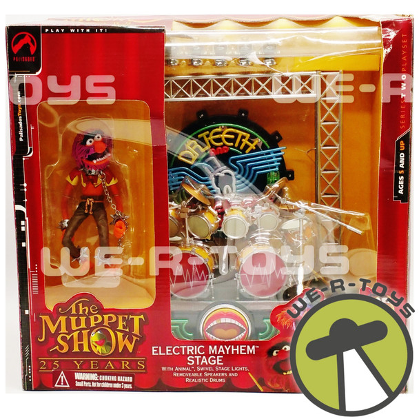 The Muppets Show 25 years Electric Mayhem Stage With Animal Figure Playset NRFB