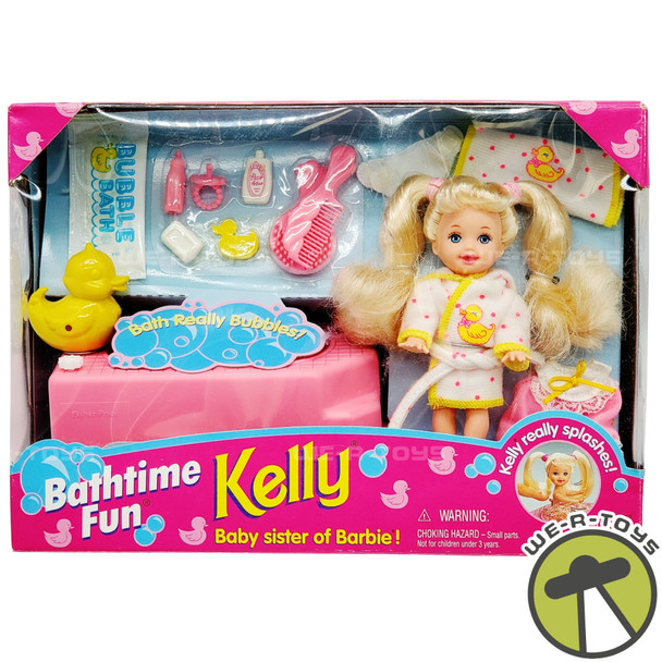 Barbie Bathtime Fun Kelly Doll Play Set 1995 Mattel 14552 NEW