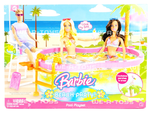 Barbie Beach Party Playset 2008 Mattel No N4949 NRFB