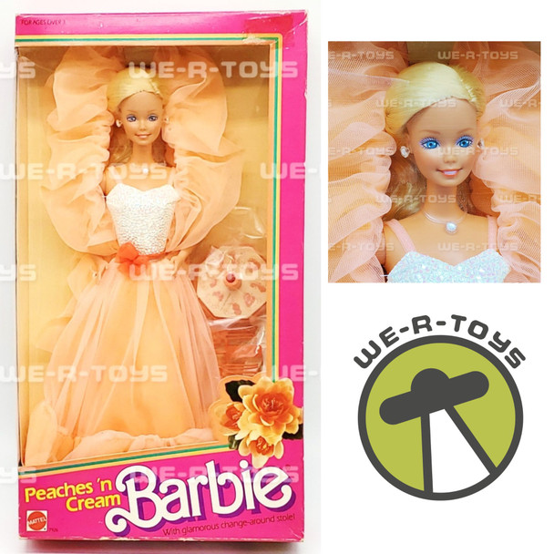 Vintage Peaches 'n Cream Barbie Doll 1984 Mattel No. 7926 NRFB