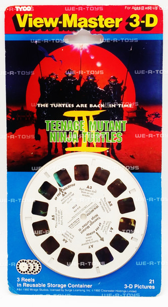 Teenage Mutant Ninja Turtles III View-Master 3D Reels Pack of 3 Tyco 1993 NEW