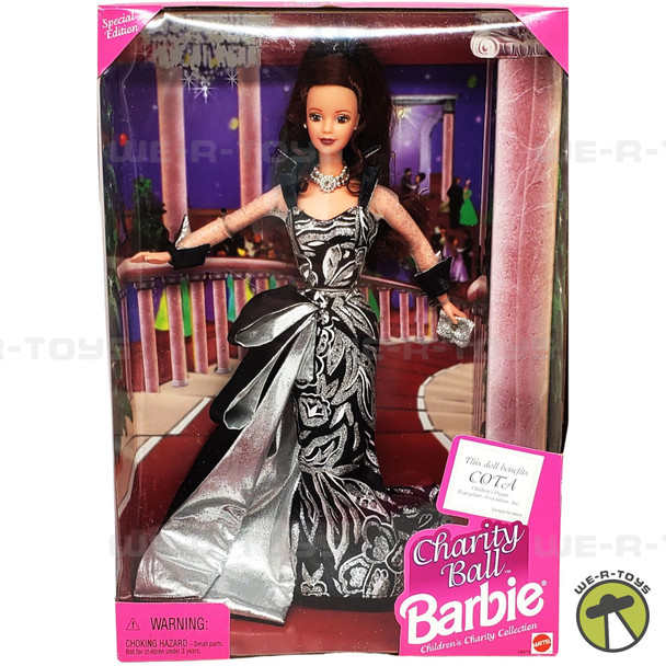 COTA Charity Ball Barbie Doll Brunette Mattel #18979 1997