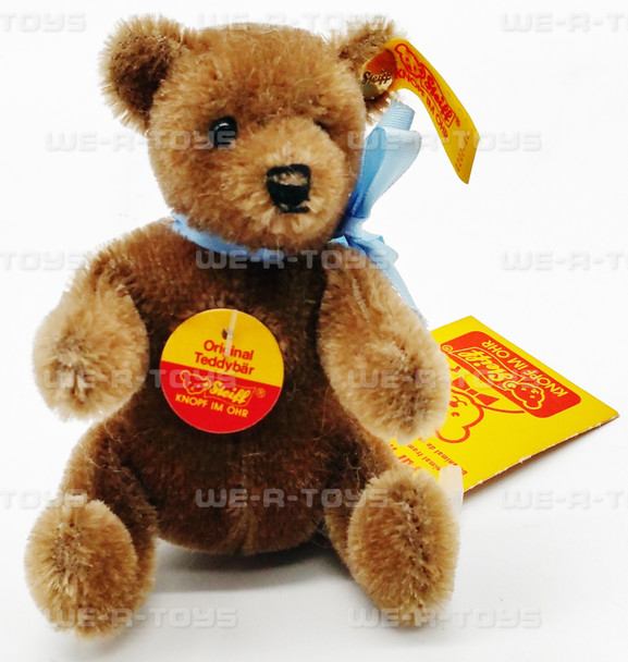 Steiff Mini Original Teddy Bear Brown Color 3" Bear No. 0202/12 Bendable