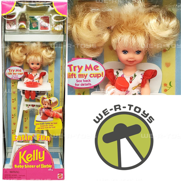 Eatin' Fun Kelly Baby Sister of Barbie Doll 1997 Mattel 18582