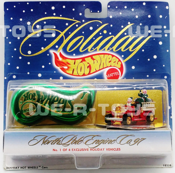 Hot Wheels Holiday Vehicle North Pole Engine Co 97 Mattel 1997 #18358 NRFP