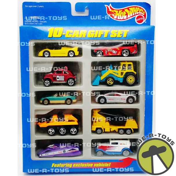 Hot Wheels 10-Car Gift Set Featuring Exclusive Toys "R" Us Vehicle 1997 NRFB