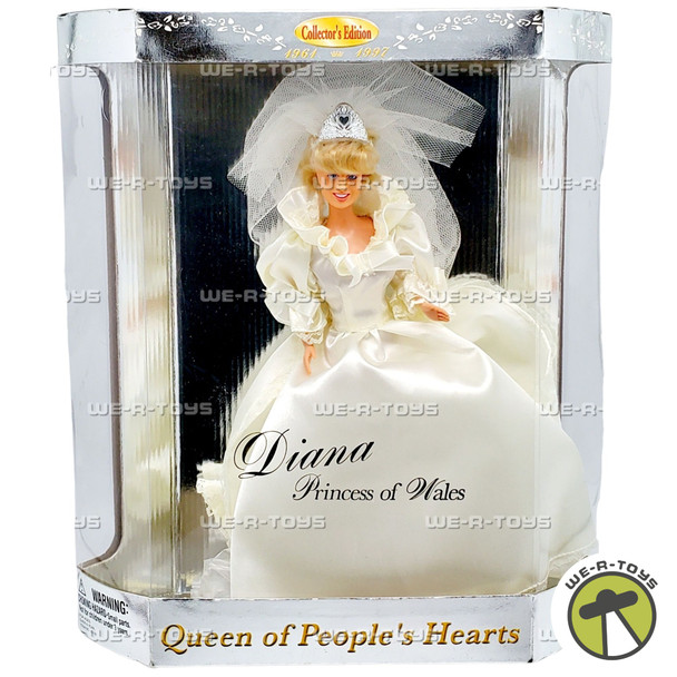 Diana Princess of Wales Queen of People's Hearts Doll Wedding Gown 1997 NRFB
