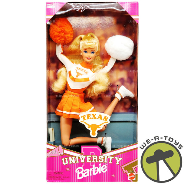 Barbie University of Texas Cheerleader Doll Special Edition 1996 Mattel 17792