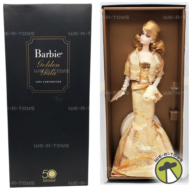 Barbie Golden Gala 2009 Convention Silkstone Doll 50th Anniversary Mattel NRFB