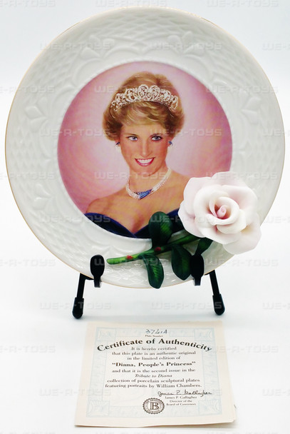 Diana, People's Princess Collectors Plate Bradford Exchange 1998 NEW