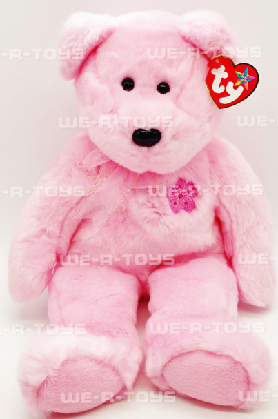 Ty Beanie Buddy Sakura the Cherry Blossom Bear 14" Plush Toy With Tag 2000 NEW