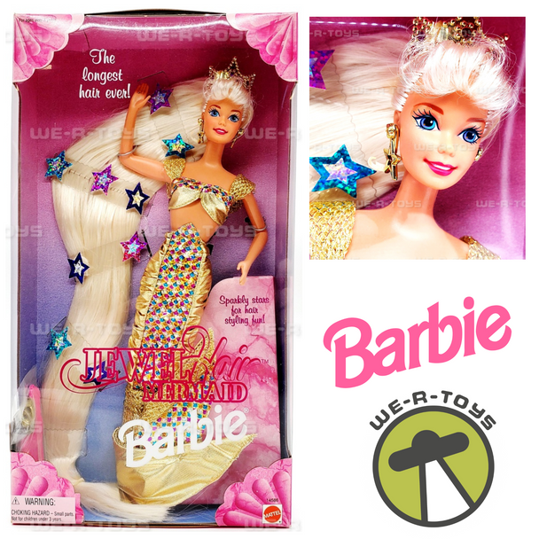Jewel Hair Mermaid Barbie Doll The Longest Hair Ever 1995 Mattel 14586