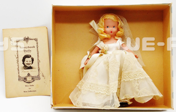 Nancy Ann Vintage 1940s Family Series Bride Bisque 7 Doll #286 USED