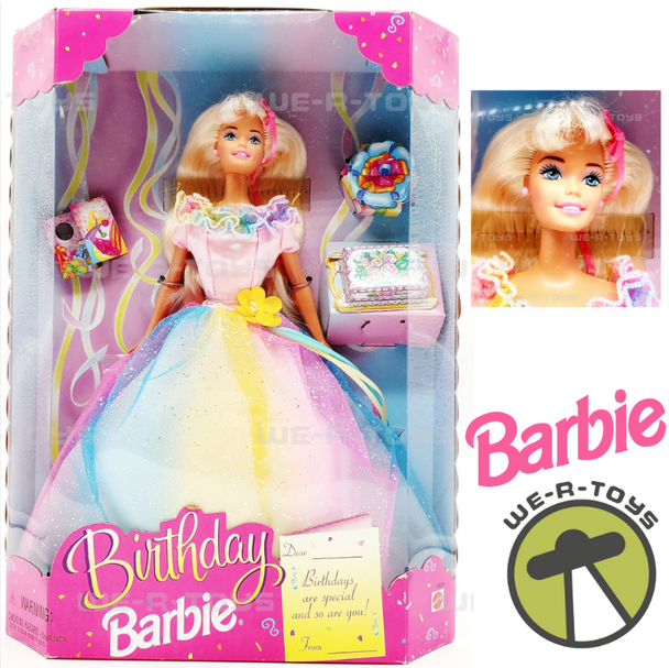 Birthday Barbie Doll Prettiest Way to Celebrate Your Birthday 1997 Mattel 18224
