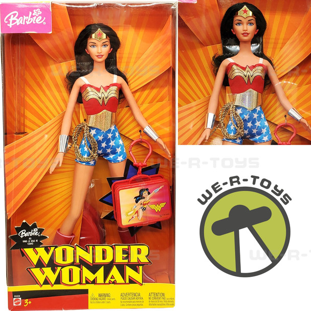 Barbie as Wonder Woman Doll DC Comics 2003 Mattel B5836