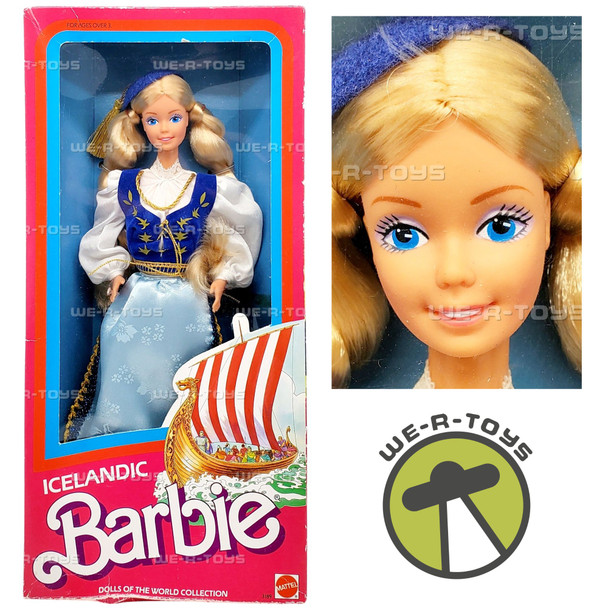 Icelandic Barbie Dolls of the World Collection 1986 Mattel 3189