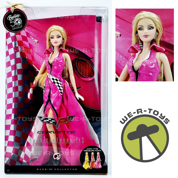Barbie Pink Corvette Doll Rare Treasure Hunt Find Mattel 2009 P5248 NRFB