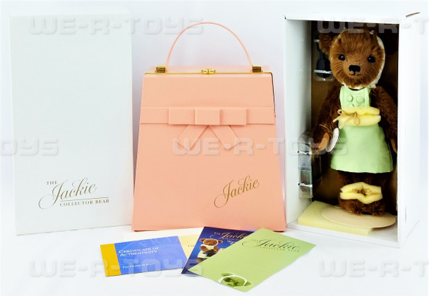 Franklin Mint Jackie Kennedy Bear and Wardrobe Trunk NEW