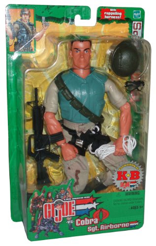GI Joe vs. Cobra 12" Sgt. Airborne Action Figure KB Toys Exclusive 2003 Hasbro