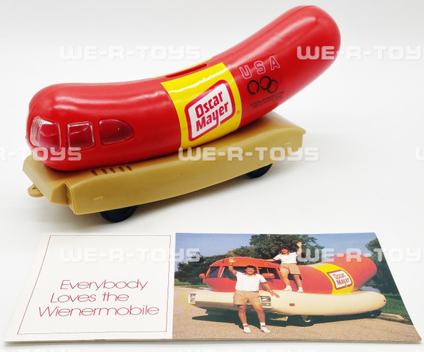 Oscar Mayer Wienermobile Coin Bank Vehicle Olympic Sponsor Edition 1992 NEW