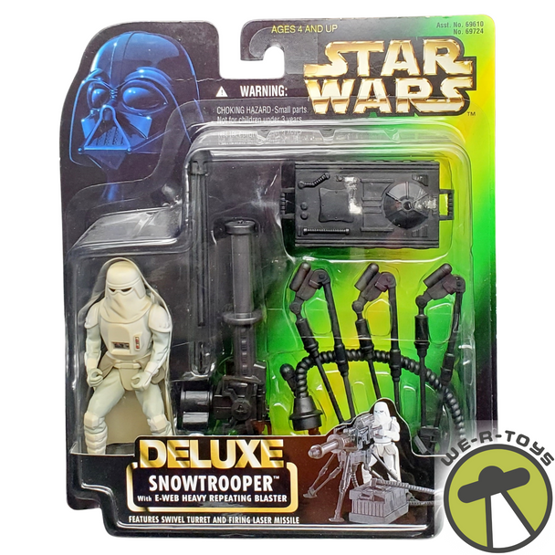 Star Wars Deluxe Snowtrooper Action Figure With Blaster 1996 Kenner 69724 NRFP