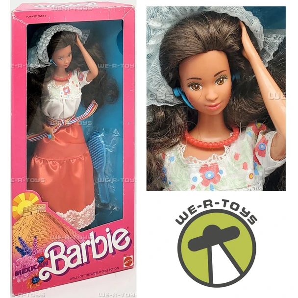 Mexican Barbie Dolls of the World Collection In Fashion 1988 Mattel No. 1917