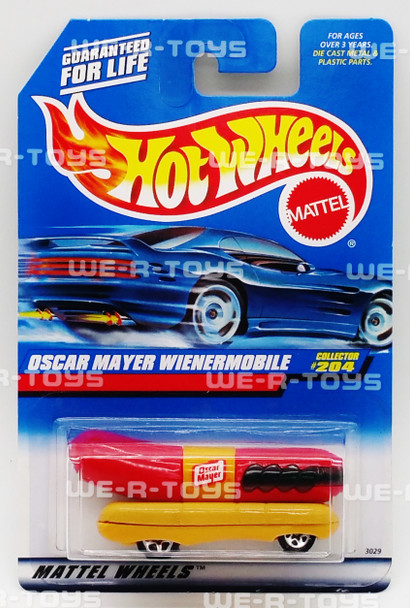 Hot Wheels Oscar Mayer Wienermobile Vehicle Collector #204 Mattel 1997 NRFP