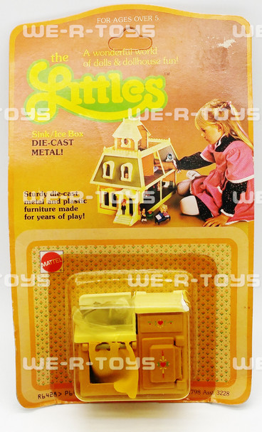 The Littles Sink/Ice Box Furniture Die-Cast & Plastic Mattel 1980 #1798 NEW