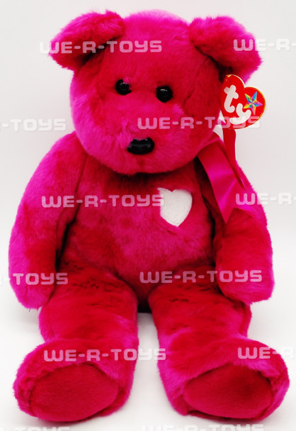 Ty Beanie Buddy Valentina the Red Bear 14" Plush 2001 NEW