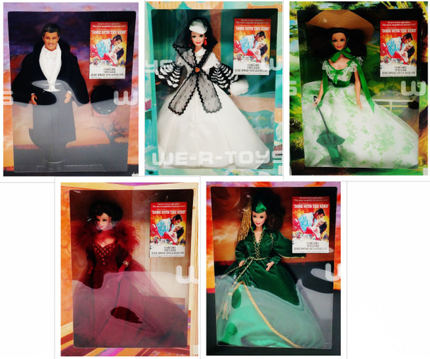 Barbie Gone With The Wind Rhett Butler Scarlett O'Hara Dolls Lot