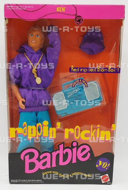 Barbie Rappin' Rockin' Ken Doll Mattel 1991 No. 4903 NRFB