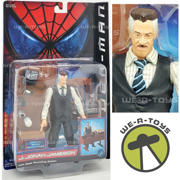 Marvel's Spider-Man J. Jonah Jameson Figure Series 1 Toy Biz 2001 #43713 NRFP