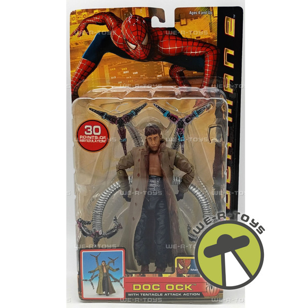 Doc Ock Marvel's Spider-Man 2 Action Figure Tentacle Attack 2004 Toy Biz #43811