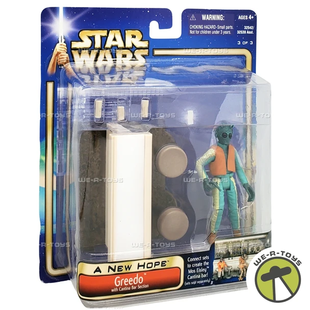 Star Wars A New Hope Greedo Action Figure Hasbro 2002 No. 32542 NRFB