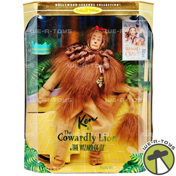 Barbie Ken as the Cowardly Lion Doll Hollywood Legends Wizard of Oz 1996 Mattel