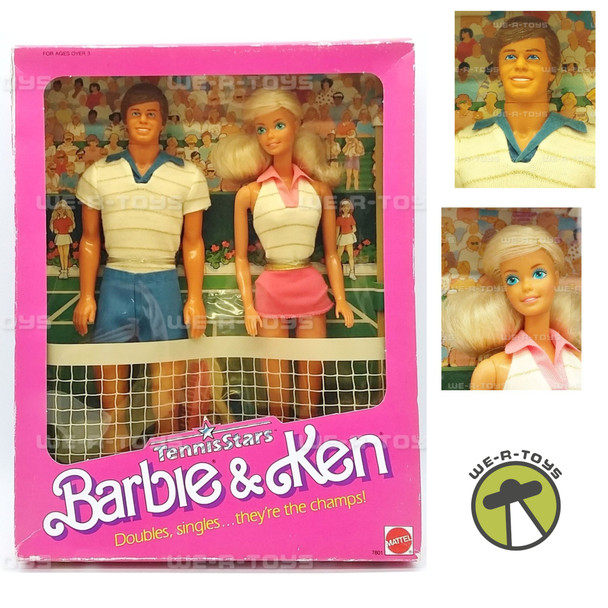 Barbie and Ken Tennis Stars Dolls Mattel 1988 No. 7801 NRFB