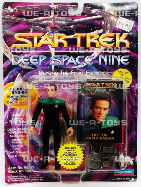 Star Trek Deep Space Dr. Julian Bashir Action Figure Playmates 1993 No 6208 NRFP