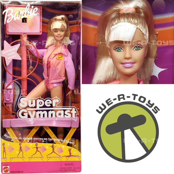 2001 Super Gymnast Barbie Doll Play Set 2001 Mattel #55290