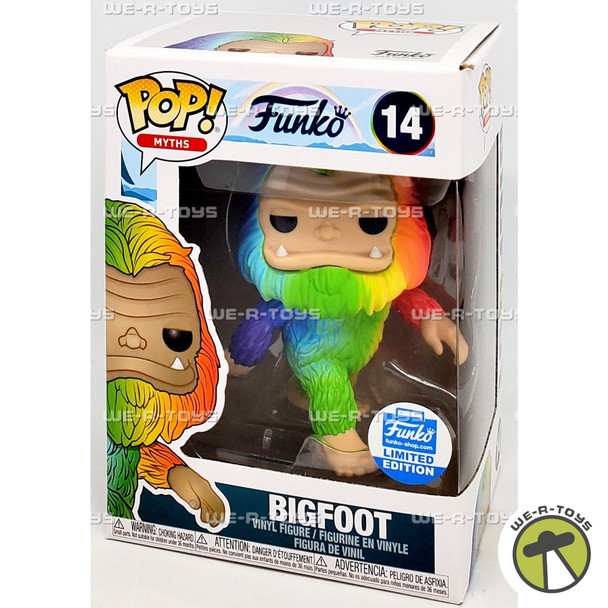 Funko Pop! Myths 14 Rainbow Bigfoot Funko Shop Limited Exclusive Vinyl Figure